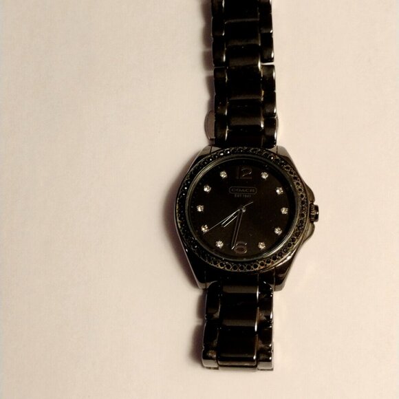 “Ladies Coach Ceramic Watch Excellent Condition. Will fit up to a 5 3/4" wrist. - Picture 5 of 11